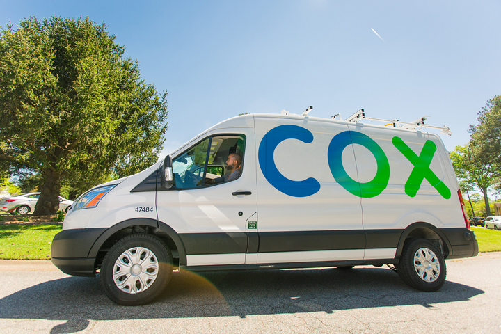 a Cox Communications van