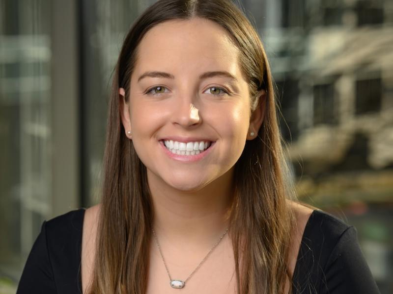 a person smiling at camera