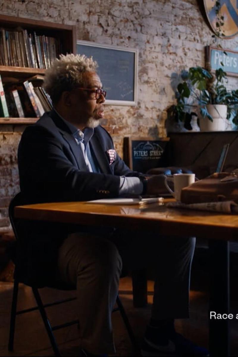 a person sitting at a table