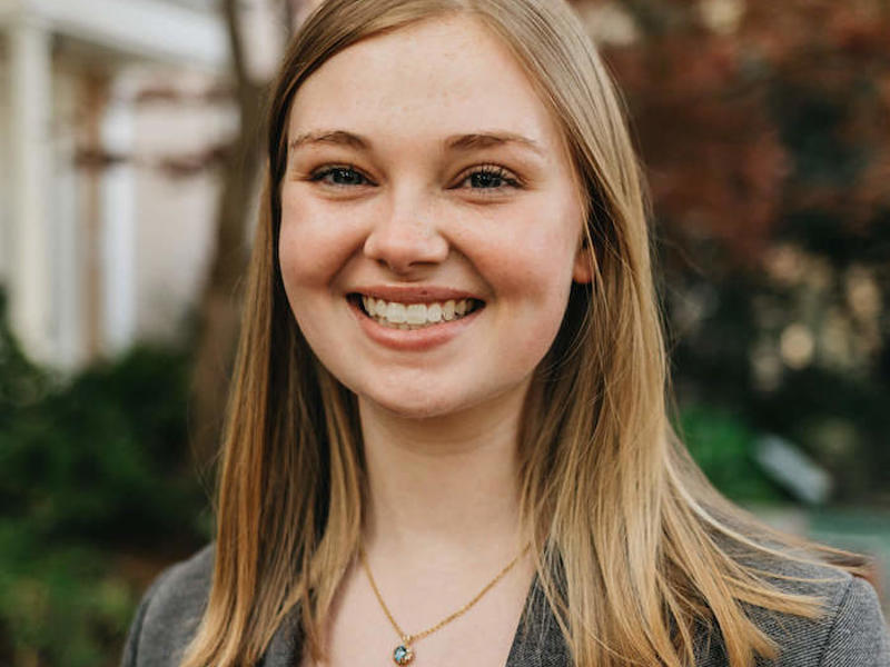 a person smiling at camera