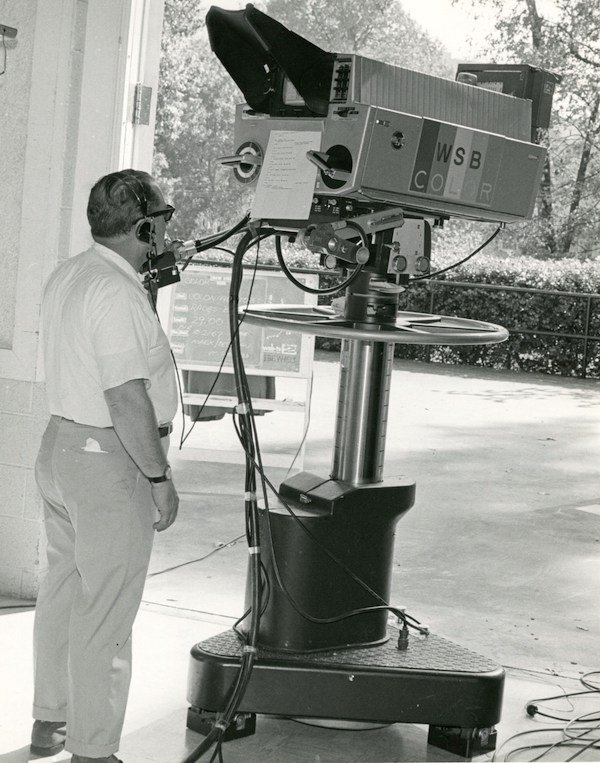 WSB TV employee with camera