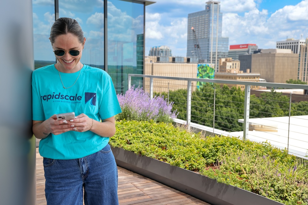 Cox Rapidscale Employee On Phone