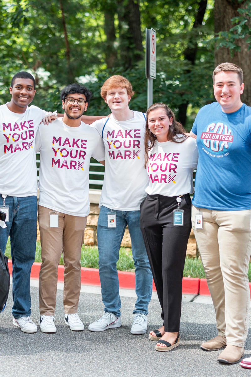 a group of Cox interns posing for a photo