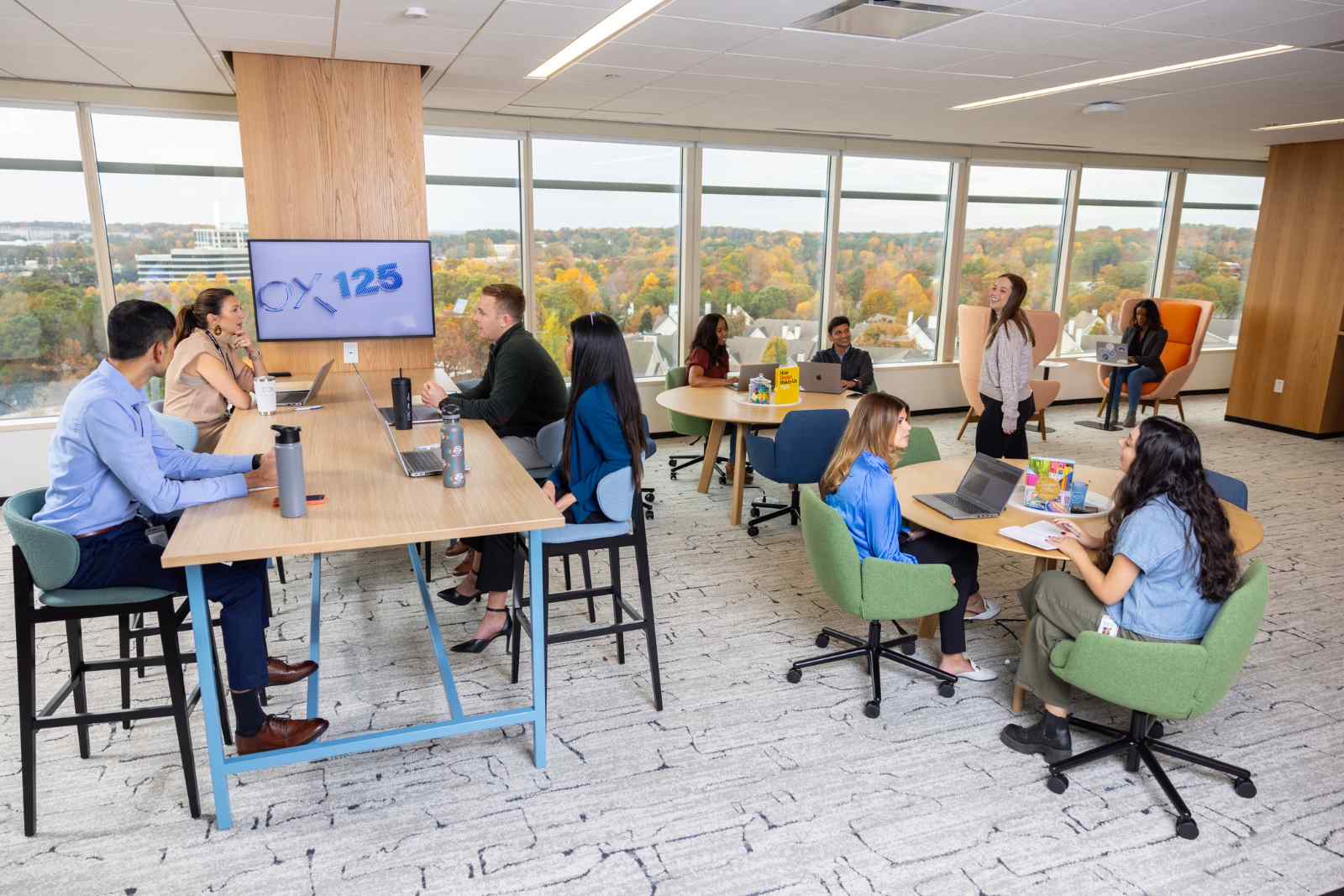 a group of Cox employees in a room