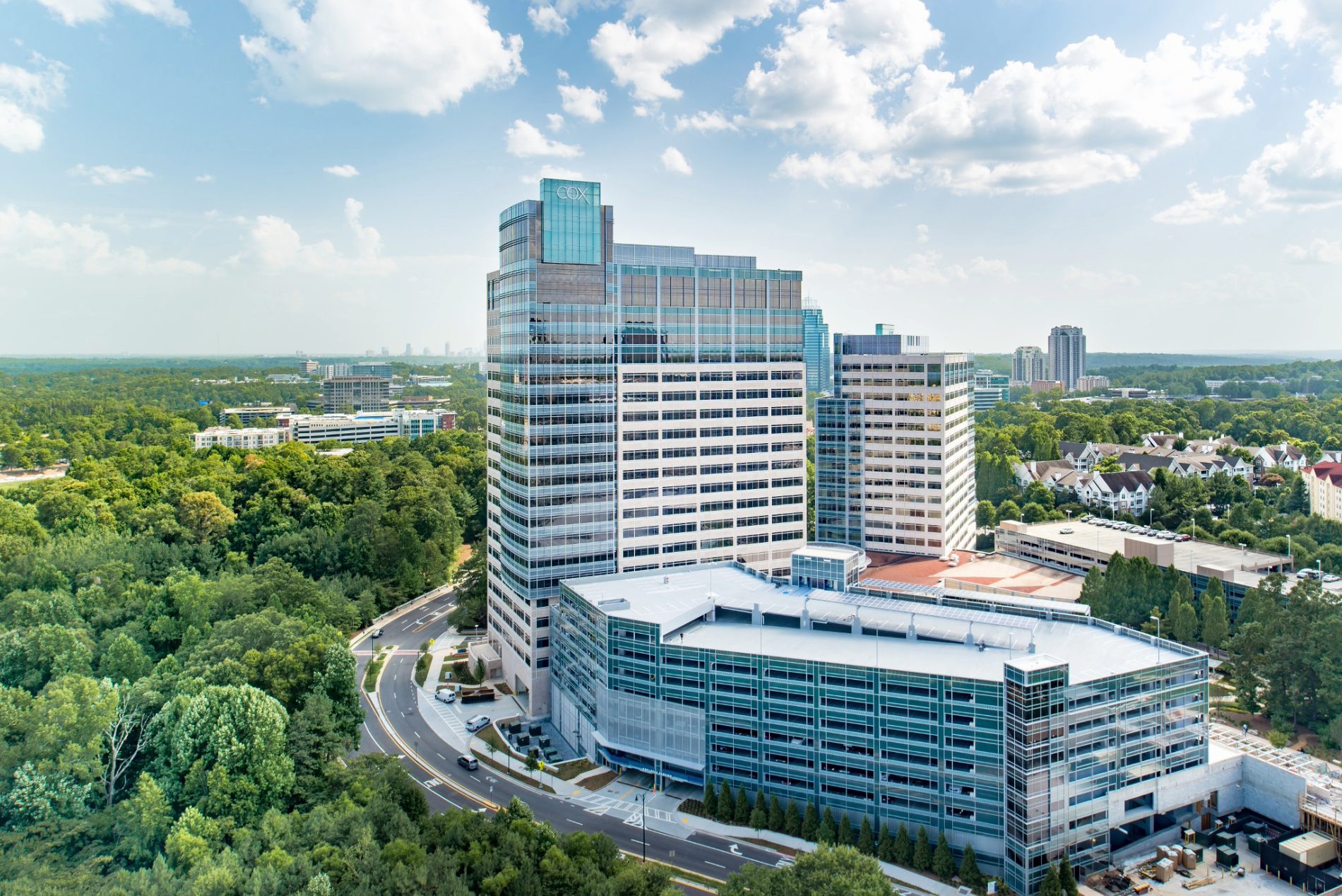 Ariel view of the Cox headquarters in Atlanta