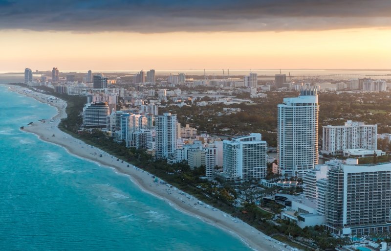 a city next to the water